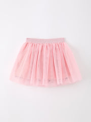 Back To School Pencil Bow Girls Skirt Tulle Applique Skirt