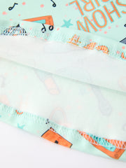 Girls Music Guitar Short Sleeve Twirl Dress