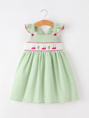 Western Boots Cactus Girls Dress Stripe