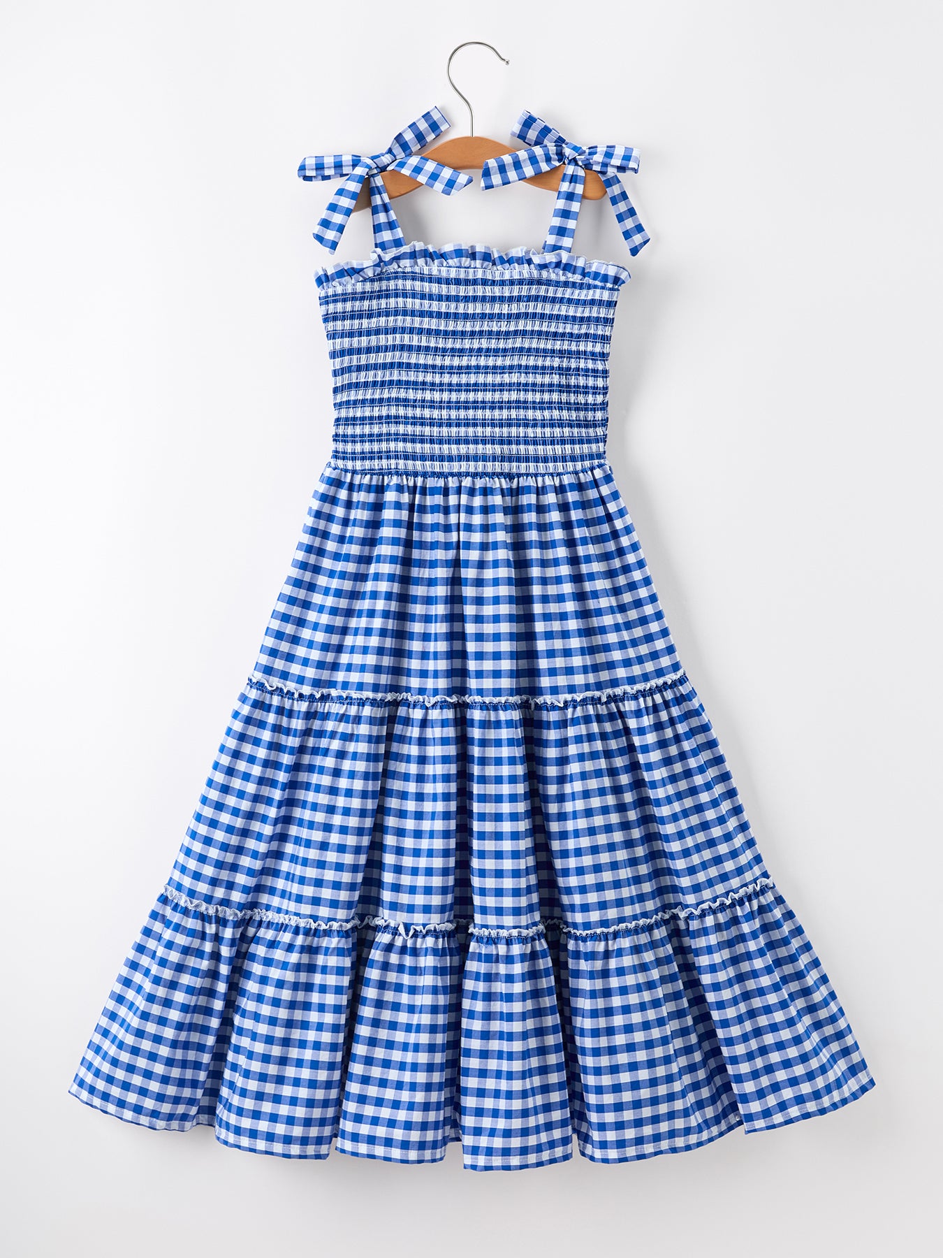 Mommy & Me Plaid Bow Dress S