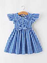 Mommy & Me Plaid Bow Dress