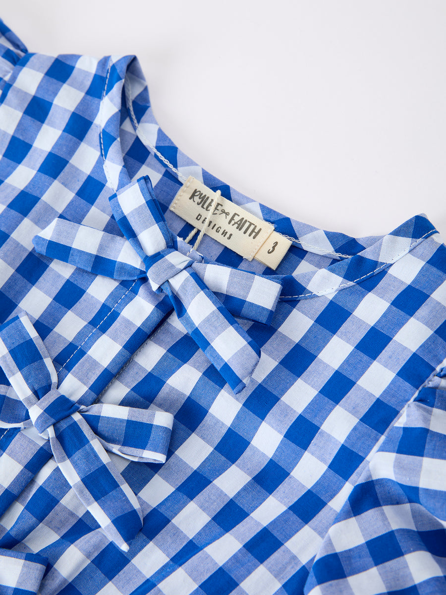 Mommy & Me Plaid Bow Dress