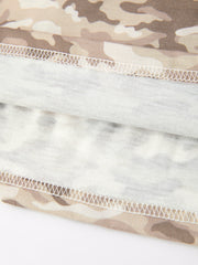 Duck Smocked Camo Girl Dress Bow Detail