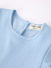 Back to School Pencil Applique Girl Dress Scallop Hem