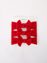 Baby Girl Bow Headband Same Color 3 Piece Set