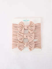 Baby Girl Bow Headband Same Color 3 Piece Set