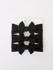 Baby Girl Bow Headband Same Color 3 Piece Set