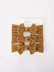 Baby Girl Bow Headband Same Color 3 Piece Set