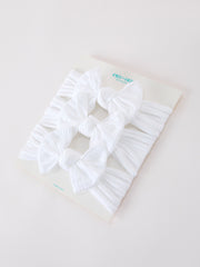 Baby Girl Bow Headband Same Color 3 Piece Set