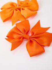 Fall Bow Hair Clip Set
