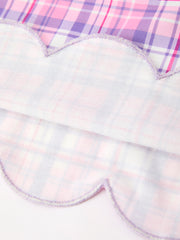 Halloween Plaid Bat Smocked Girls Dress