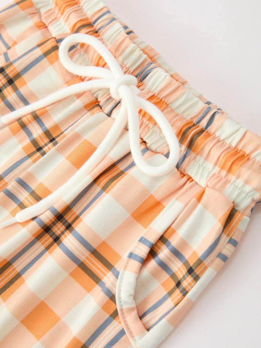 Halloween Plaid Boys Pant Set