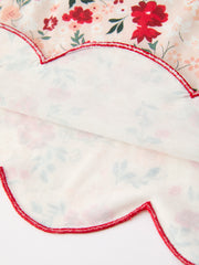 Fall Floral Bow Girls Twirl Dress