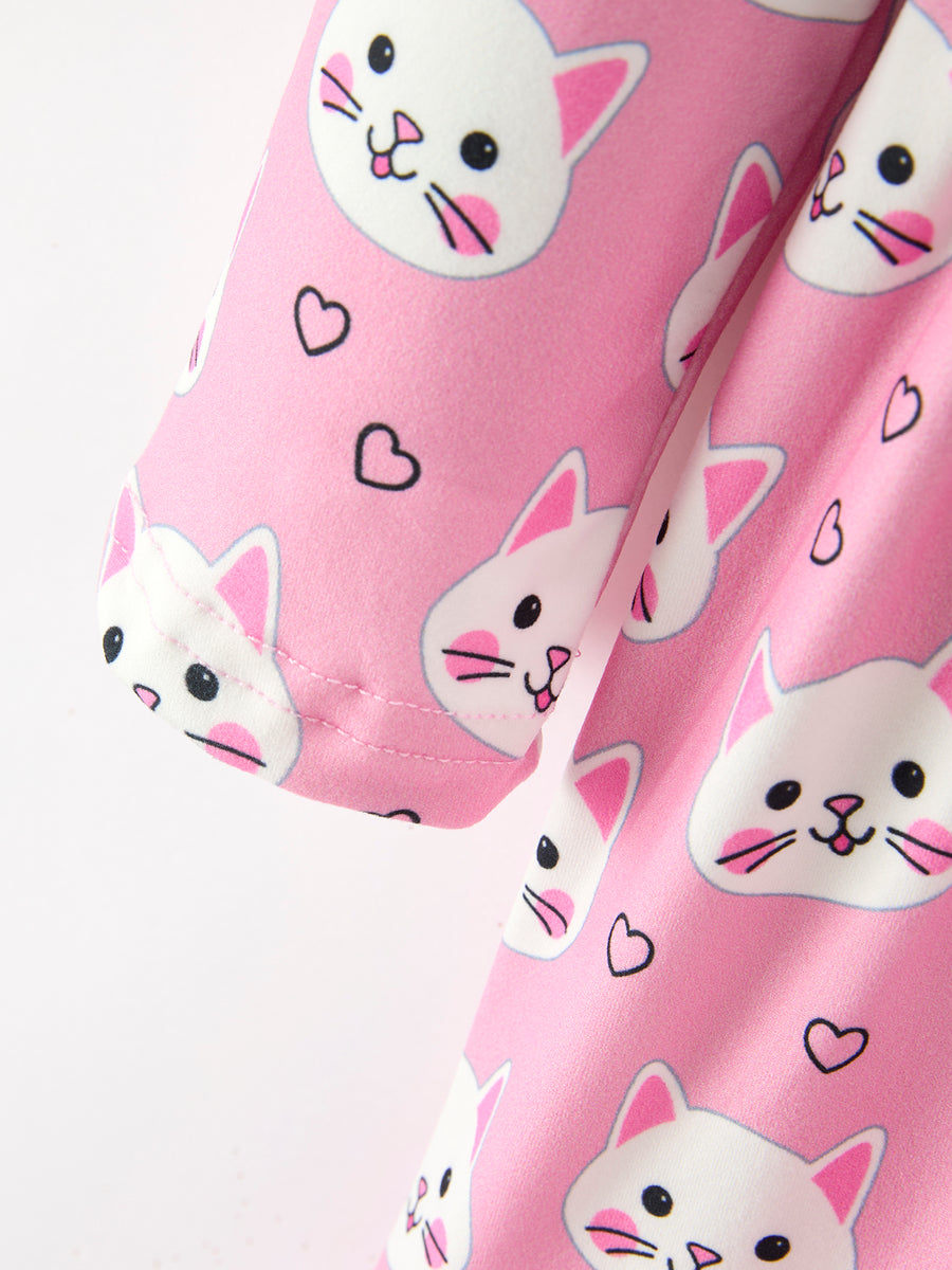 cute cat print dress Caroline