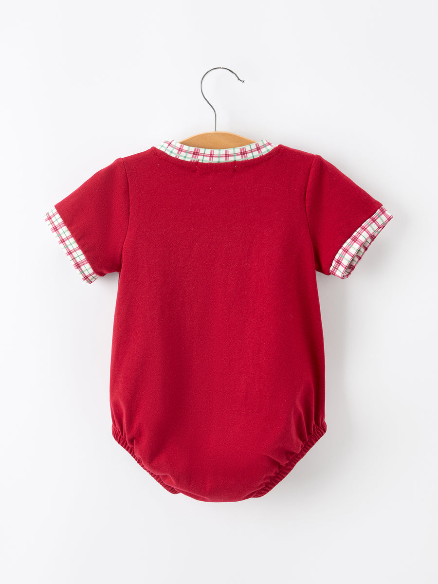 Fall Pumpkin Embroidery Baby Boy Romper
