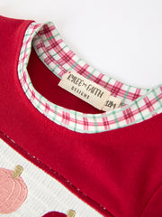 Fall Pumpkin Embroidery Baby Boy Romper
