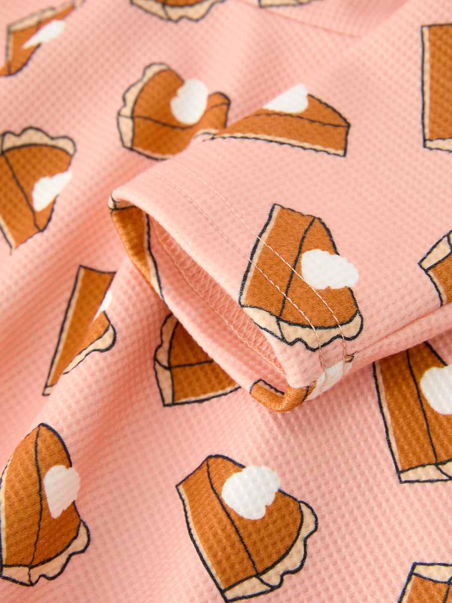Girls Thanksgiving Pumpkin Pie Dress Fall Twirl Dress