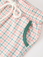 Boys Christmas Embroidered T-Shirt & Plaid Pants Set
