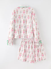 Christmas Mommy and Me Holiday Print Pajama Set