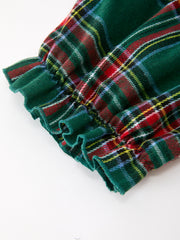 Christmas Green Plaid Mommy and Me Matching Dress