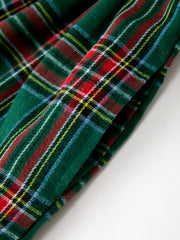 Christmas Green Plaid Mommy and Me Matching Dress