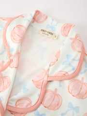 Mommy and Me Fall Pumpkin Print Pajama Set