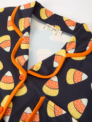 Halloween Candy Corn Mommy and Me Pajama Set Matching Lounge Set
