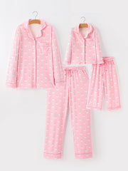 Halloween Ghost Mommy and Me Pajama Set Lounge Set