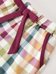 Mommy and Me Fall Plaid  Pajama Set