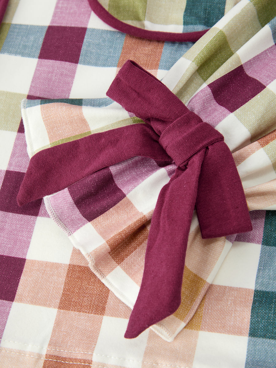 Mommy and Me Fall Plaid  Pajama Set
