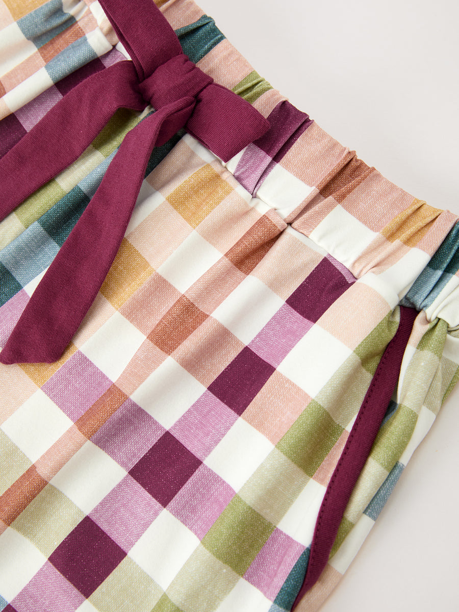 Mommy and Me Fall Plaid  Pajama Set