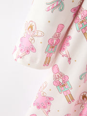 Girls' Playful Long Sleeve Twirl Dress