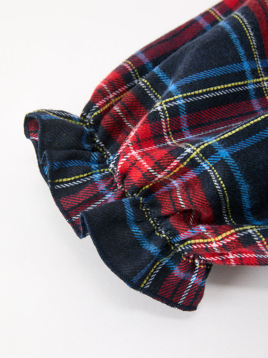 Mommy & Me Christmas Plaid Dresses & Baby Bloomer Set