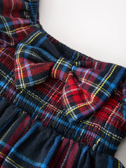 Mommy & Me Christmas Plaid Dresses & Baby Bloomer Set