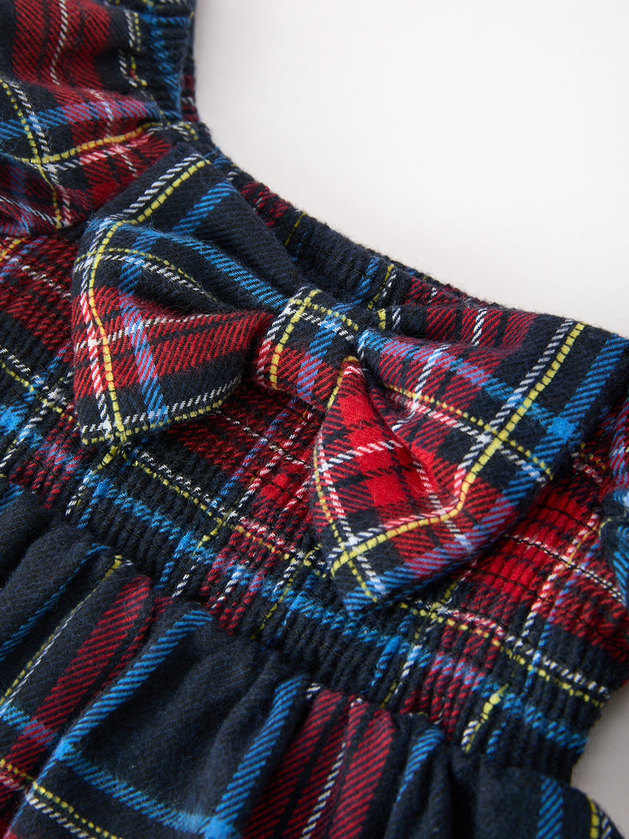 Mommy & Me Christmas Plaid Dresses & Baby Bloomer Set