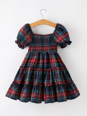 Mommy & Me Christmas Plaid Dresses & Baby Bloomer Set