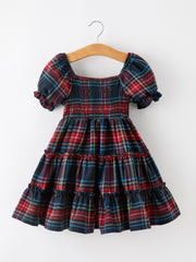 Mommy & Me Christmas Plaid Dresses & Baby Bloomer Set