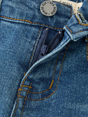Girls Denim Lace Trim Bell Bottom Jeans