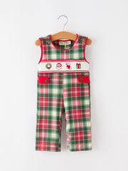 Christmas Baby Boys Plaid Smocked Holiday Jonjon