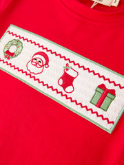 Christmas Boys Smocked Holiday Plaid Pants Set