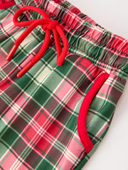 Christmas Boys Smocked Holiday Plaid Pants Set