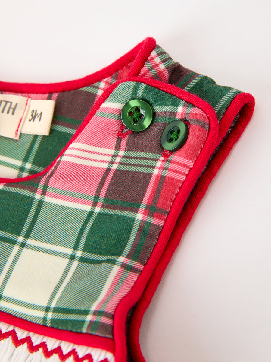 Christmas Baby Boys Plaid Smocked Holiday Jonjon
