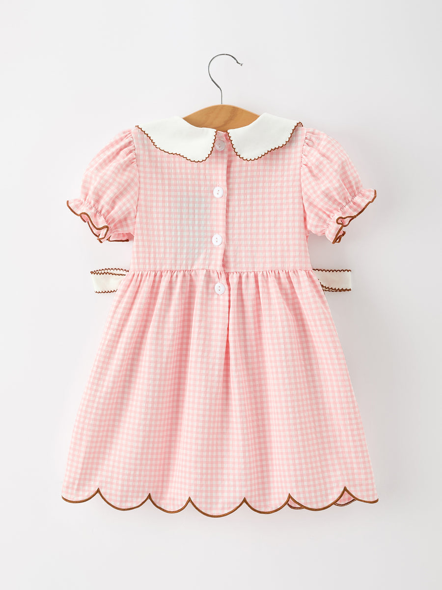 Christmas Girls Gingerbread Peter Pan Collar Dress