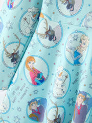 Girls Winter Portrait Print Long Sleeve Twirl Dress