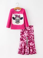 Western Girls Outfit Set Bell Bottoms - Multiple Styles Available