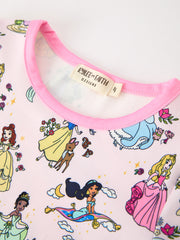 Girls Pink Print Long Sleeve Pajama Set
