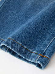 Girls Distressed Denim Jeans with Oversized Back Bow