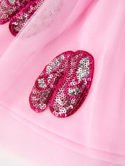 FALL Girls Pink Sequin Ballet Slipper Tulle Tutu Skirt