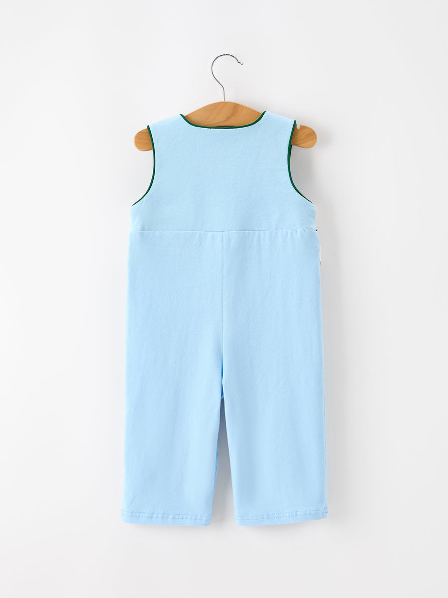 Christmas Boys Blue Christmas Tree Embroidered JonJon