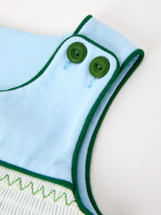 Christmas Boys Blue Christmas Tree Embroidered JonJon